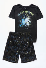 AERO Boys Graphic Do not Disturb Shark 2 Piece Pajama Set thumbnail 1