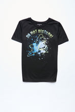 AERO Boys Graphic Do not Disturb Shark 2 Piece Pajama Set thumbnail 2