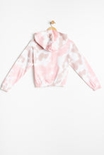 AERO Girls Tie Dye Aéropostale Since 1987 Crest Graphic Cinch Waist Pullover Hoodie thumbnail 2