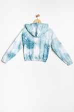 AERO Girls Tie Dye Aéropostale Since 1987 Crest Graphic Cinch Waist Pullover Hoodie thumbnail 2