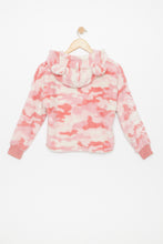 AERO Girls Camouflage Sherpa Bear Ears Aéropostale Embroidered Pullover Pajama Hoodie thumbnail 2