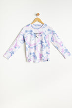 AERO Girls Super Soft Swirl Tie Dye Aéropostale Moon Crescent Graphic 2 Piece Pajama Set thumbnail 2