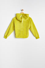 AERO Girls Grinch Sherpa Embroidered Pullover Pajama Hoodie thumbnail 3