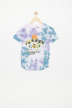 AERO Girls Tie Dye Powerpuffs Girls Graphic Curved Hem Tee thumbnail 1