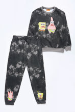 AERO Boys Tie Dye SpongeBob Crew Neck Sweatshirt thumbnail 2
