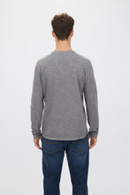 T-shirt à manches longues en coton Slub à col boutonné thumbnail 4