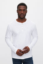 T-shirt à manches longues en coton Slub à col boutonné thumbnail 5
