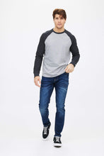 Thermal Colour Block Crew Neck Raglan Long Sleeve thumbnail 3