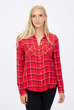 Split Back Plaid Button-Up Shirt thumbnail 1