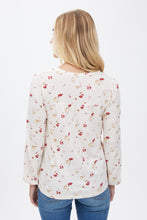 Floral Printed Balloon Sleeve Peasant Top thumbnail 5
