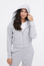 Waffle Crop Zip-Up Hoodie thumbnail 4