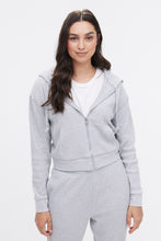 Waffle Crop Zip-Up Hoodie thumbnail 2