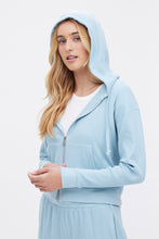 Waffle Crop Zip-Up Hoodie thumbnail 1