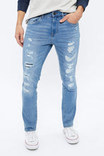 Max Stretch Skinny Destroyed Jean thumbnail 1