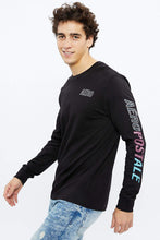 AERO Tricolour Sleeve Font Long Sleeve Graphic Tee thumbnail 1