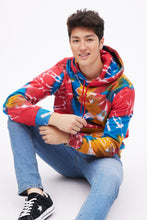 AERO Tie Dye Tonal Embroidery Graphic Pullover Hoodie thumbnail 5