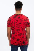 T-shirt teint-noué rouge à imprimé Grincheux thumbnail 4