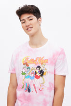 T-shirt teint noué à imprimer graphique Sailor Moon Crew thumbnail 3