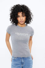 Aéropostale Original Brand Ribbed Graphic Baby Tee thumbnail 4