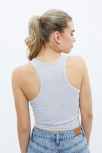 Ribbed High Neck Crop Tank Top thumbnail 7