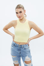 Ribbed High Neck Crop Tank Top thumbnail 21
