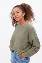 AERO Acid Wash Crew Neck Oversize Pullover Sweater thumbnail 6