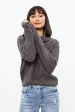 Jacquard Cable Turtleneck Sweater thumbnail 2