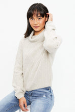 Jacquard Cable Turtleneck Sweater thumbnail 4