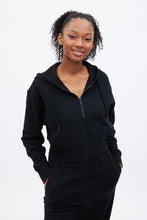 AERO Perfect Crop Zip-Up Midi Hoodie thumbnail 3