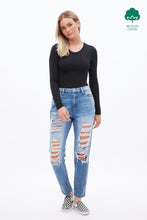 AERO Premium Air High Rise Destroyed Mom Jean thumbnail 2