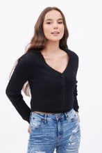 Fuzzy Mohair Button-Down Cardigan thumbnail 2