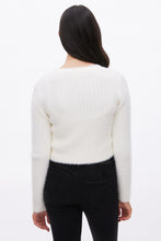 Fuzzy Mohair Button-Down Cardigan thumbnail 6