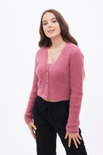 Fuzzy Mohair Button-Down Cardigan thumbnail 10