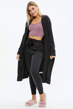 Super Soft Ribbed Open Robe thumbnail 6
