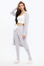 Super Soft Ribbed Open Robe thumbnail 1