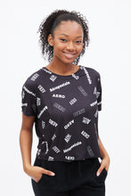 AERO All-Over Print Super Soft Graphic Boxy Crop Tee thumbnail 3