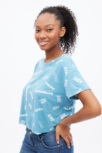 AERO All-Over Print Super Soft Graphic Boxy Crop Tee thumbnail 5