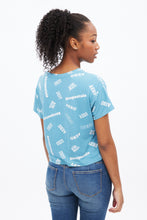 AERO All-Over Print Super Soft Graphic Boxy Crop Tee thumbnail 6
