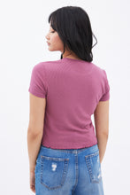 Ribbed Lettuce Edge Baby Tee thumbnail 5