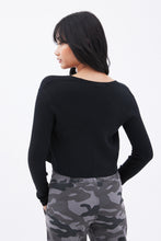 AERO Ribbed Tie-Front Long Sleeve Cardigan thumbnail 4