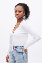 AERO Ribbed Tie-Front Long Sleeve Cardigan thumbnail 6