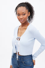 AERO Ribbed Tie-Front Long Sleeve Cardigan thumbnail 9