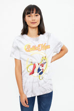 T-shirt ample teint-noué à imprimé Sailor Moon thumbnail 1
