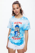 T-shirt de coupe garçonne noué-teint à imprimé Slush Puppie thumbnail 1