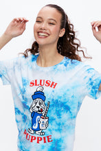 T-shirt de coupe garçonne noué-teint à imprimé Slush Puppie thumbnail 2