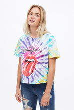 Tie Dye The Rolling Stones Graphic Boxy Crop Tee thumbnail 1