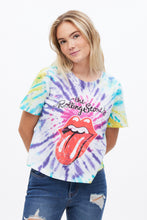 Tie Dye The Rolling Stones Graphic Boxy Crop Tee thumbnail 2
