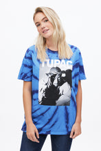Tie Dye Tupac Graphic Boyfriend Tee thumbnail 1