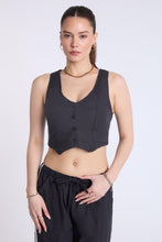 Linen-Blend Tailored Vest thumbnail 8