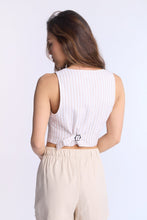 Linen-Blend Tailored Vest thumbnail 10